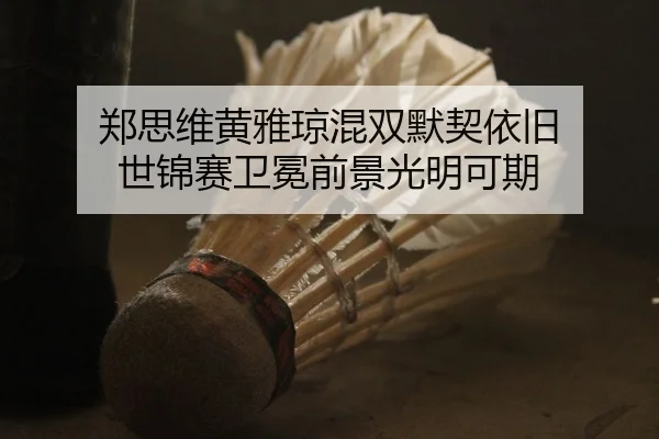 郑思维黄雅琼混双默契依旧 世锦赛卫冕前景光明可期