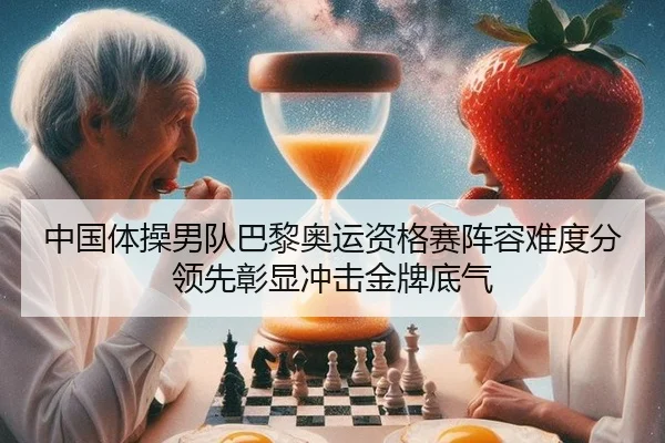 中国体操男队巴黎奥运资格赛阵容难度分领先彰显冲击金牌底气